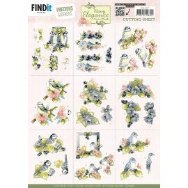 3D Cutting Sheet - Precious Marieke- Navy Elegance - Mini