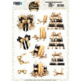 3D Cutting Sheet - Berries Beauties - Golden Whisper - Bow