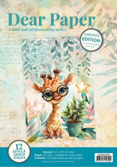 Dear Paper - A Card and Art Journaling Serie - Backgrounds - Giraffe