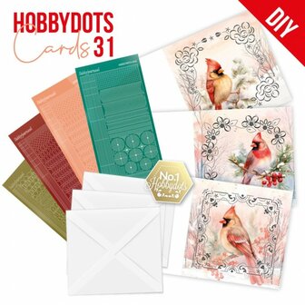 Dot and Do Cards 31 - Berries Beauties - Red Birds