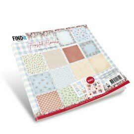 Paperpack - Berries Beauties - Frosted Florals 20 x 20 cm