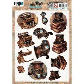 3D Pushout Sheet - Berries Beauties - Steampunk - Objects