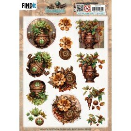 3D Pushout Sheet - Berries Beauties - Steampunk - Plants