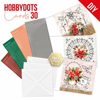 Dot and Do Cards 30 - Berries Beauties - Poinsettia