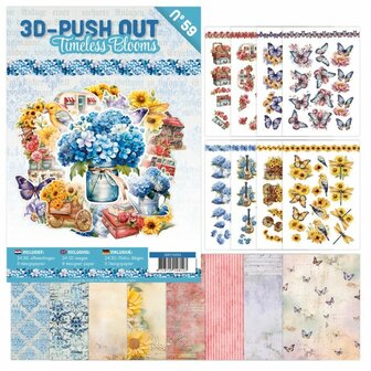 3D Push-Out Book 59 - Timeless Bloomes