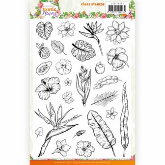 JACS10038 Clear Stamps - Jeanine's Art - Exotic Flowers