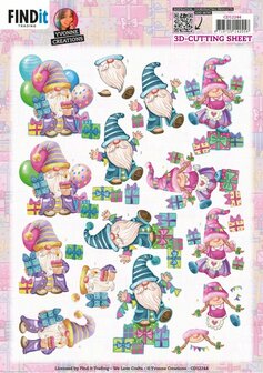 3D Cutting Sheets - Yvonne Creations - Gnome Gifts