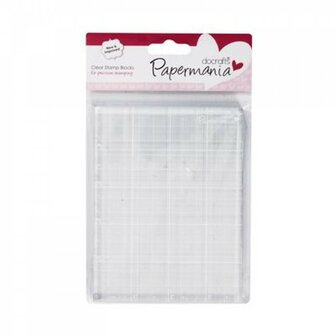 PMA9031001 Papermania Clear Stamp Block 4x5,25" (10,2 x 13,3cm)