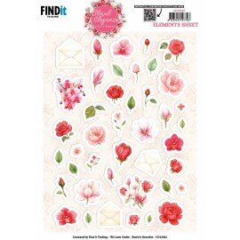 CD12423 Cutting Sheet - Berries Beauties - Floral Elegance - Small Elements