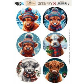 BBSC10112 Scenery Push out - Berries Beauties - Highland - Round