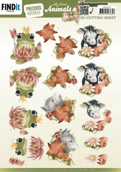 CD12131 Cutting Sheets - Precious Marieke - All About Animals - All about Orange