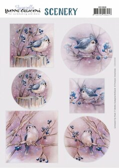 CDS10040 Push Out Scenery by Yvonne Creations - Aquarella - Birds