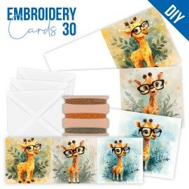 STDOPP030 Stitch and Do PP cards 30 - Smart Giraffes