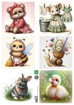 FB2502 Marianne Design - Knipvellen - Cute Animals - by Fairybells A4