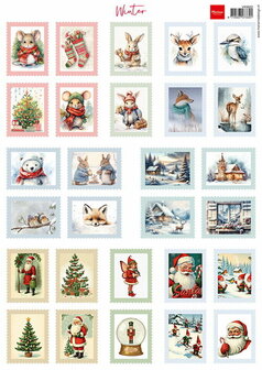 VK9632 Marianne Design - Knipvellen - Stamps - winter A4