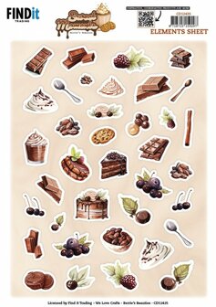 CD12435 Cutting Sheet - Berries Beauties - Sweet Moments - Small Elements