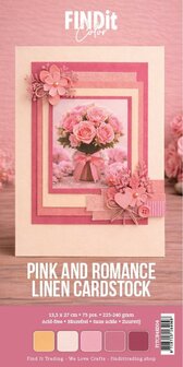 FITCB4K004 Find It Color - Linnen Cardstock Pack 4K - Pink and Romance Pack