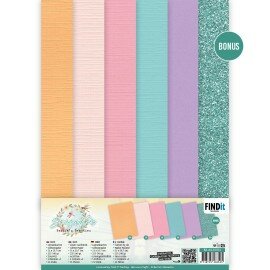 BB-A4-10031 Linen Cardstock Pack - Berries Beauties - Dragonflies - A4