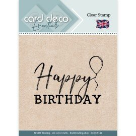 CDECS141 Card Deco Essentials - Clear Stamp - Happy Birthday