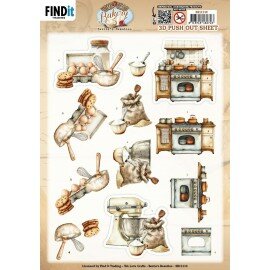 SB11110 3D Pushout Sheet - Berries Beauties - Homestead Bakery - Kitchen Prep