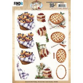 CD12454 3D Cutting Sheet - Berries Beauties - Homestead Bakery - Bake Bites