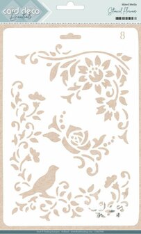 CDEST005 Card Deco Essentials Stencil Flowers