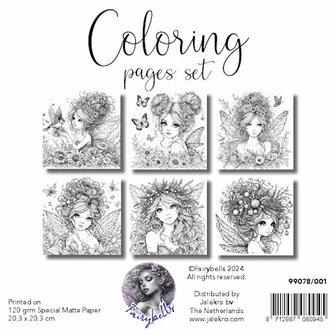 001 Fairybells Coloring Pages kleurplaten Set 1