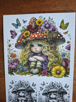 004 Fairybells Coloring Pages kleurplaten Set 4 A4 voor potloden en alcohol markers