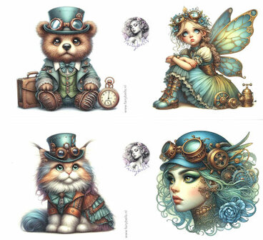 003 Fairybells 3-D setje Steampunk