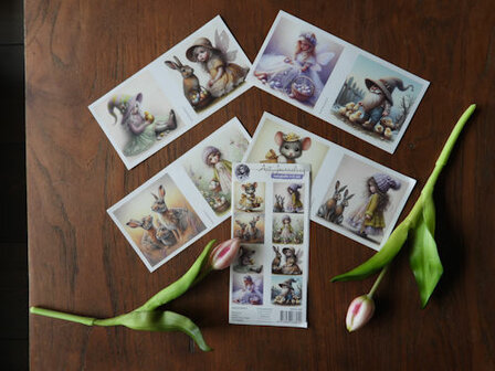 008 Fairybells 3-D setje Pasen - Voorjaar