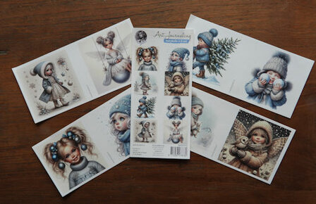 012 Fairybells 3-D setje Kerst - Winter Blauw