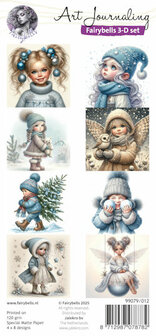 012 Fairybells 3-D setje Kerst - Winter Blauw