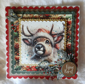 015 Fairybells 3-D setje Kerst Rood