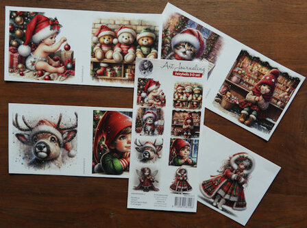 015 Fairybells 3-D setje Kerst Rood