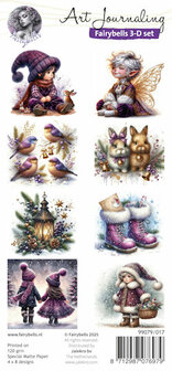 017 Fairybells 3-D setje Kerst Paars 2