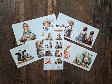 019 Fairybells 3-D setje Boerderij