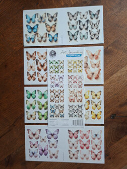 090 Fairybells 3-D setje Kleurrijke Vlinders