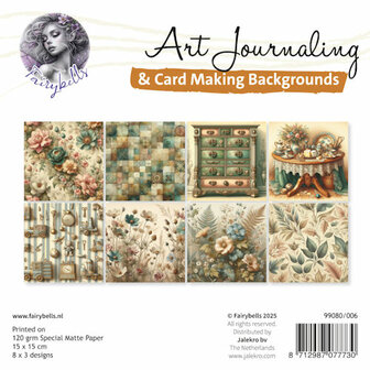006 Fairybells Art Journaling &amp; Card Making Backgrounds Set Muizen