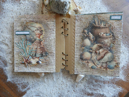 009 Fairybells Art Journaling &amp; Card Making Backgrounds Set Zomer, Zand en Zee