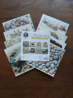 009 Fairybells Art Journaling &amp; Card Making Backgrounds Set Zomer, Zand en Zee