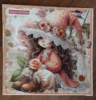 013 Fairybells Art Journaling &amp; Card Making Backgrounds Set Vlinders, Elfjes en Muziek