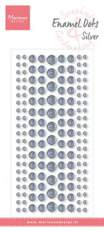 PL4524 Marianne D Decoration Enamel dots - Zilver glitter