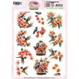 SB11113 3D Pushout Sheet - Berries Beauties - Blooming Harmony - Blooming Serenade