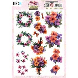 SB11112 3D Pushout Sheet - Berries Beauties - Blooming Harmony - Blooming Bouquet