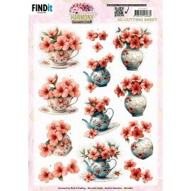 CD12463 3D Cutting Sheet - Berries Beauties - Blooming Harmony - Elegance