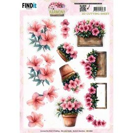CD12460 3D Cutting Sheet - Berries Beauties - Blooming Harmony - Blooming Pots