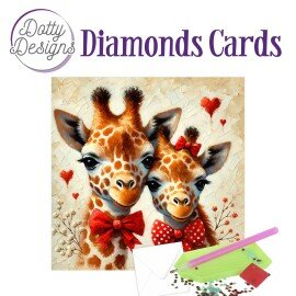 DDDC1216 Doty Designs Diamond Cards - Sweetheart Giraffe Duo