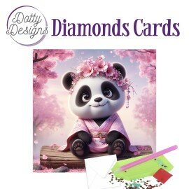 DDDC1213 Doty Designs Diamond Cards - Sakura Blossom Panda