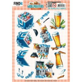 SB11126 3D Pushout Sheet - Berries Beauties - BBQ &amp; Brews