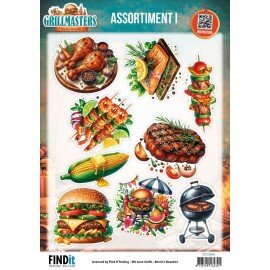 CD12469 3D Cutting Sheet - Berries Beauties - Grillmasters - Assorti 1